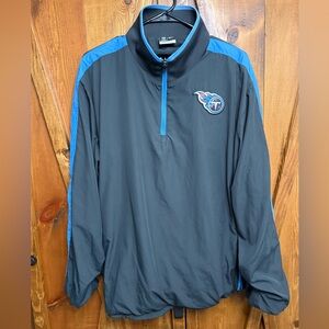 Tennessee Titans NFL Quarter-Zip Pullover Jacket Nike – Men’s Large – Navy/Blue